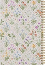 Notebook Spiral Cream Floral My Grace Is Sufficient 2 Cor. 12:9