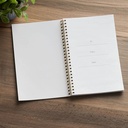 Notebook Spiral Cream Floral My Grace Is Sufficient 2 Cor. 12:9