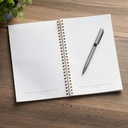 Notebook Spiral Cream Floral My Grace Is Sufficient 2 Cor. 12:9