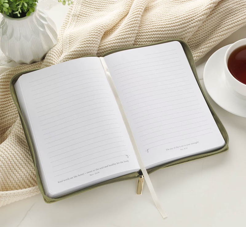Journal Classic Zip I Can Do All Things Green 