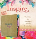 NLT Inspire Prayer Bible Metallic Champagne Gold H/C