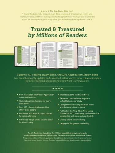 NLT Life Application Study Bible 3rd Edition Large Print