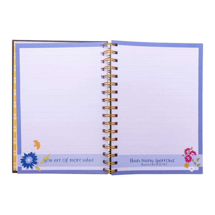 Journal God Is Good Floral Wirebound (08/25)