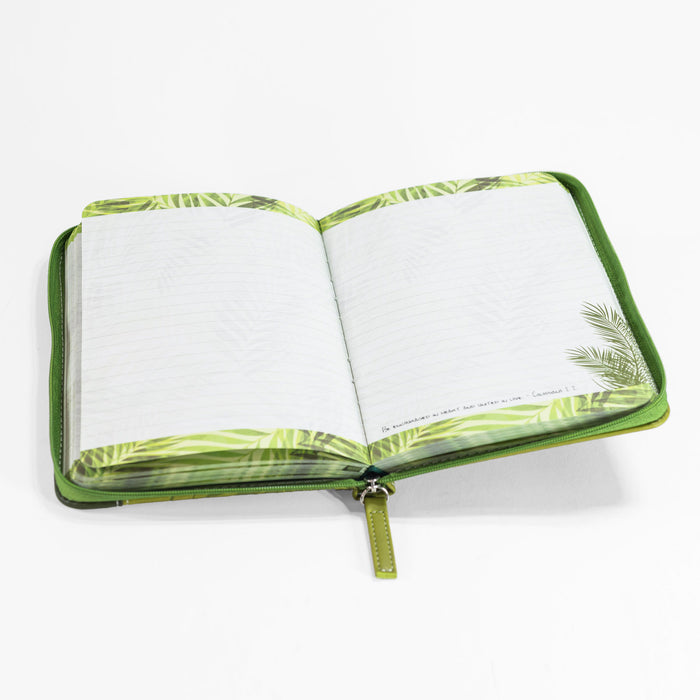 Journal You Are My Refuge Freen Palm Zip (08/25)