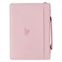 Bible Case Large He Will Cover You With His Feathers Pink 