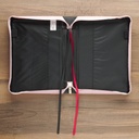 Bible Case Large He Will Cover You With His Feathers Pink 