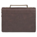 Bible Case Large Plans Cocoa Brown and Taupe 