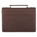 Bible Case Medium I Know The Plans Pink and Brown