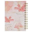 Journal Spiral Pink Floral Amazing Grace