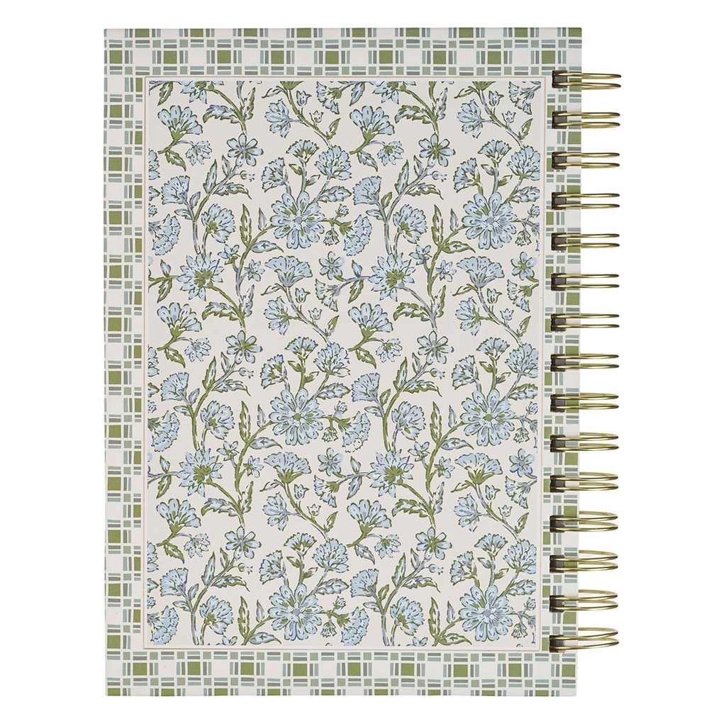 Journal Spiral Blue Floral Strength And Dignity Prov. 31:25