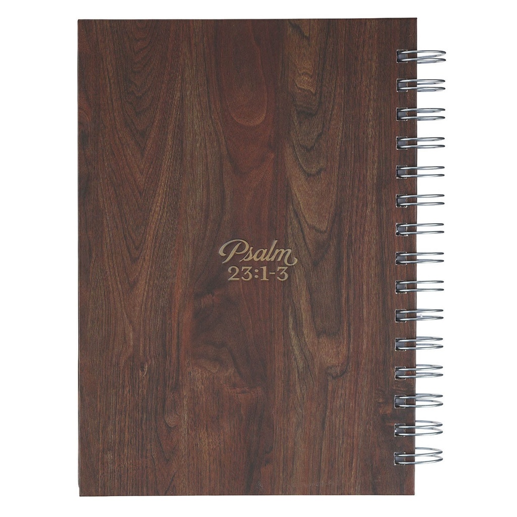 Journal Spiral Brown The Lord Is My Shepherd Ps. 23:1-3