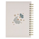 Journal Spiral Cream Floral God Is Good Ps. 34:8
