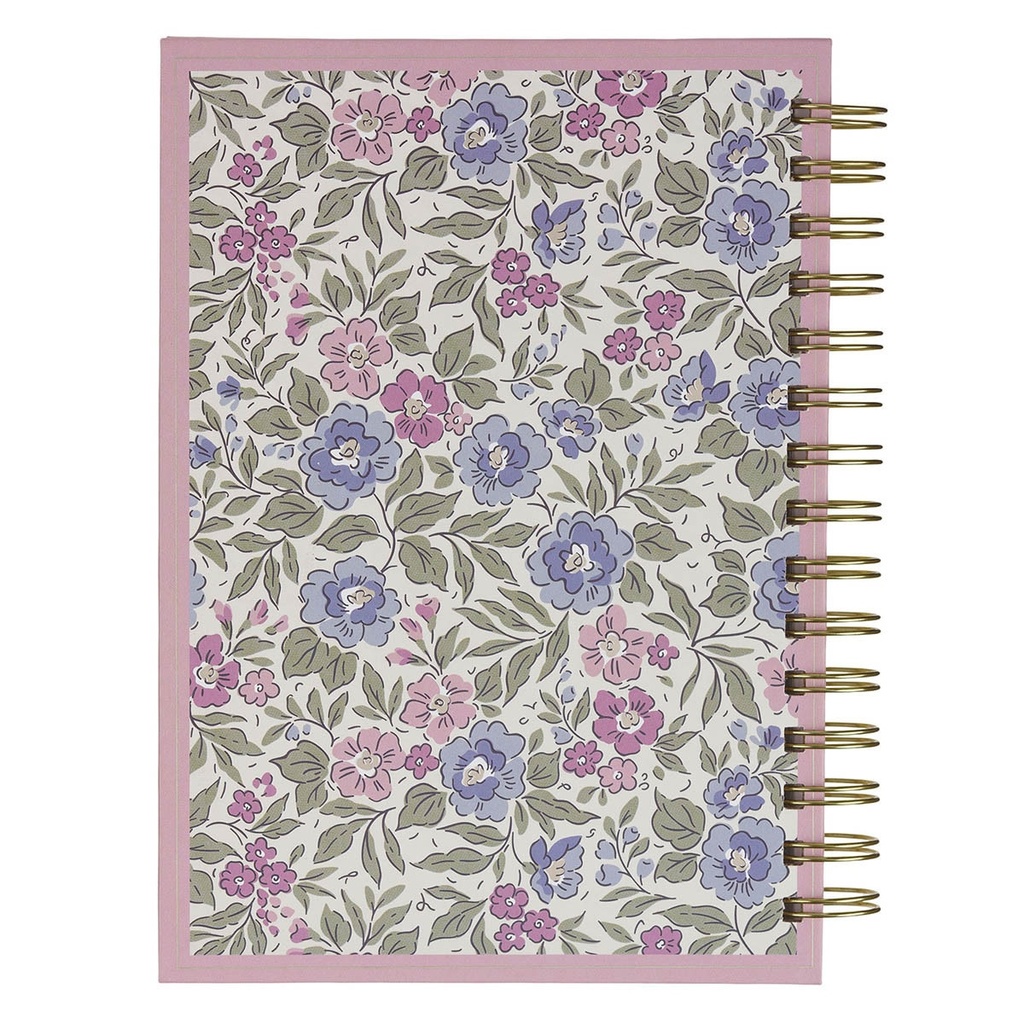 Journal Spiral Purple Floral Be Still and Know Ps. 46:10