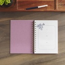 Journal Spiral Purple Floral Be Still and Know Ps. 46:10