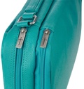 Bible Case Large Organiser Two-Fold Turquoise Faux Leather