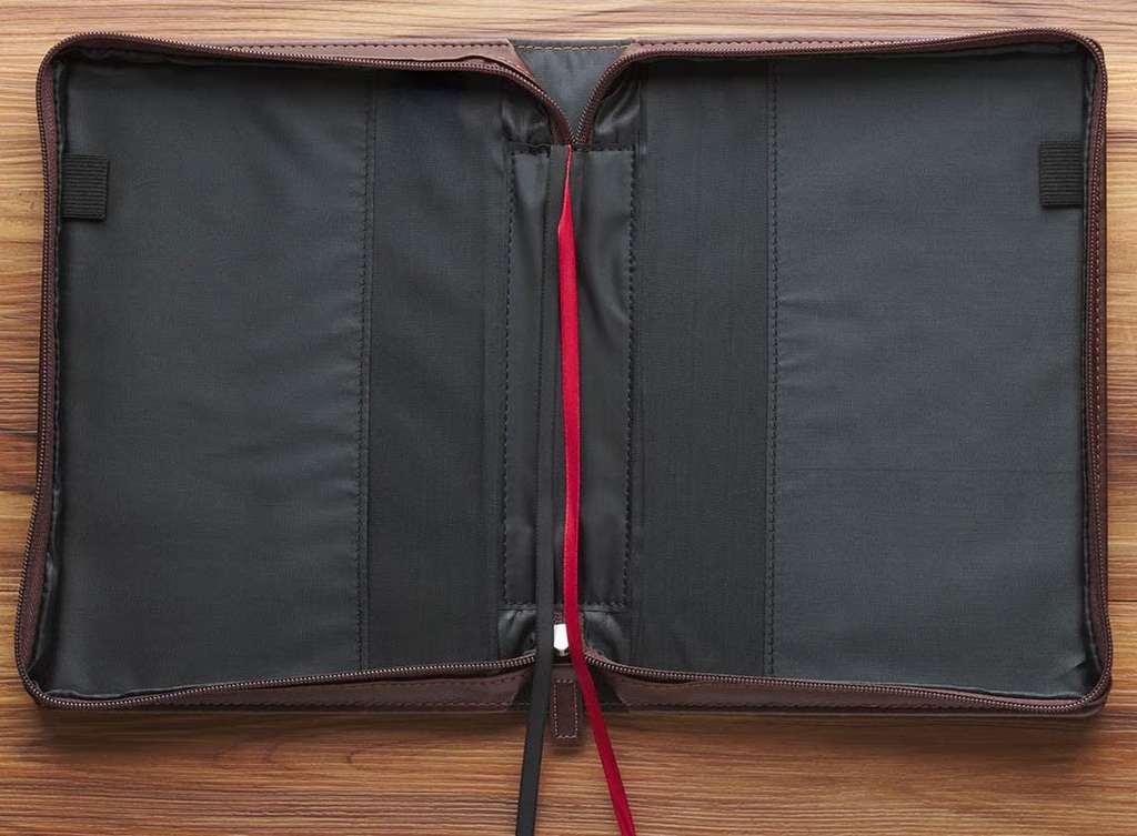 Bible Case Medium Faith Burnt Chestnut Brown 