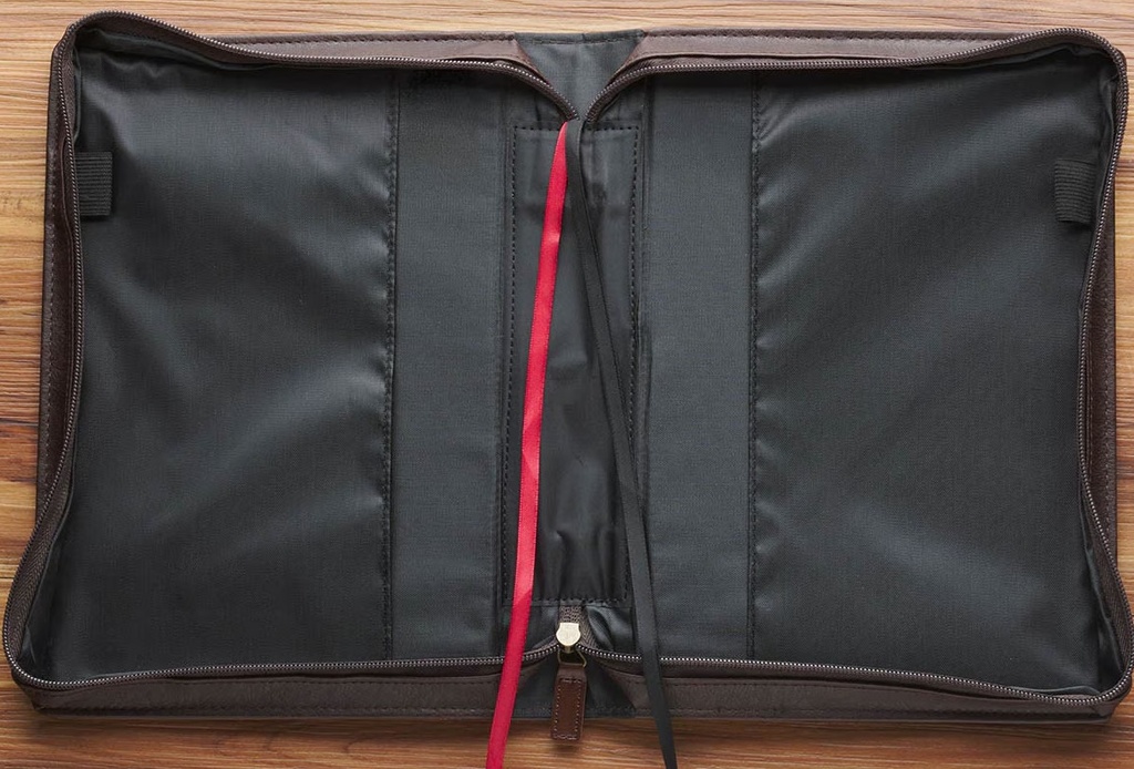 Bible Case Medium Crown of Thorns Brown Faux Leather