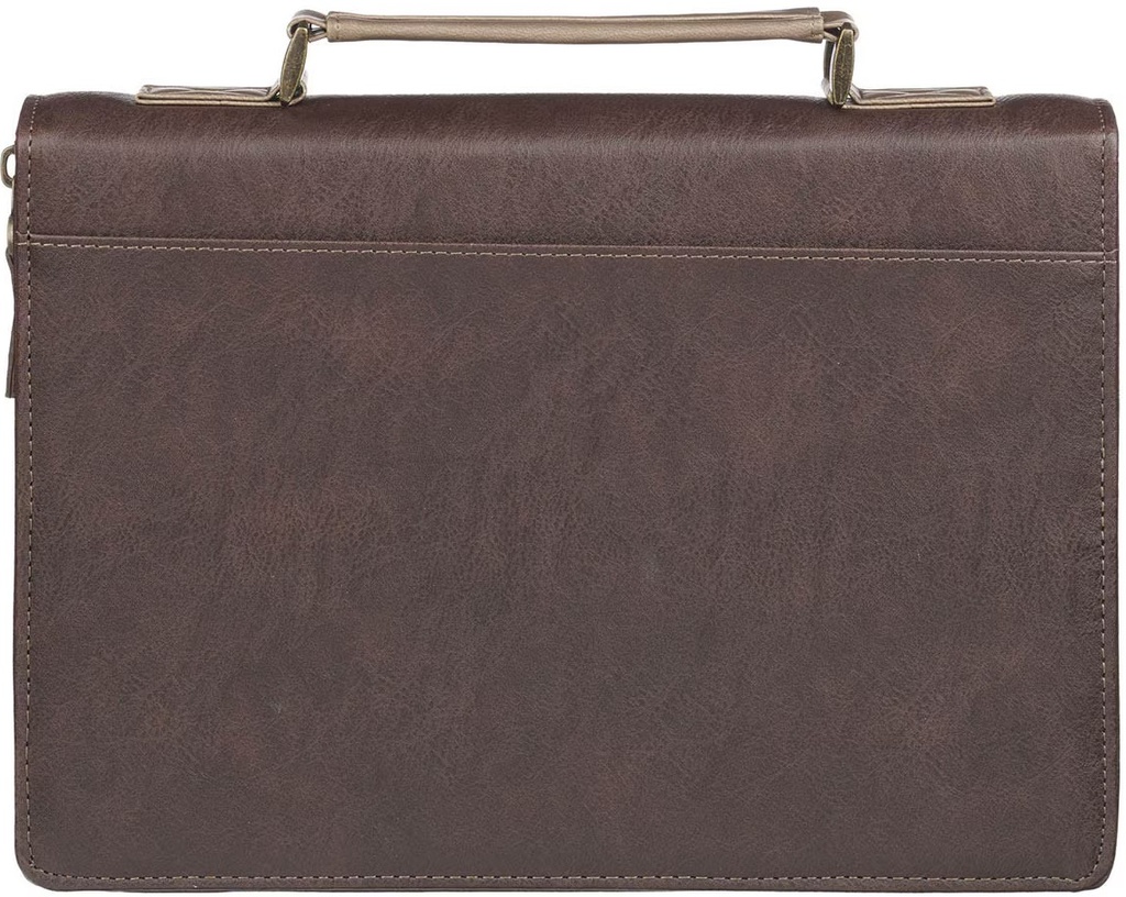 Bible Case Medium Plans Cocoa Brown and Taupe