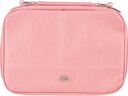 Bible Case Med Organiser Two-Fold Pink Faux Leather