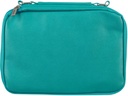 Bible Case Med Organiser Two-Fold Turquoise Faux Leather