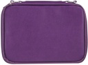 Bible Case XL Organiser Two-Fold Purple Faux Leather  