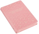 Journal Be Still and Know Geometric Pink Faux Leather Zip