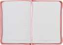 Journal Be Still and Know Geometric Pink Faux Leather Zip