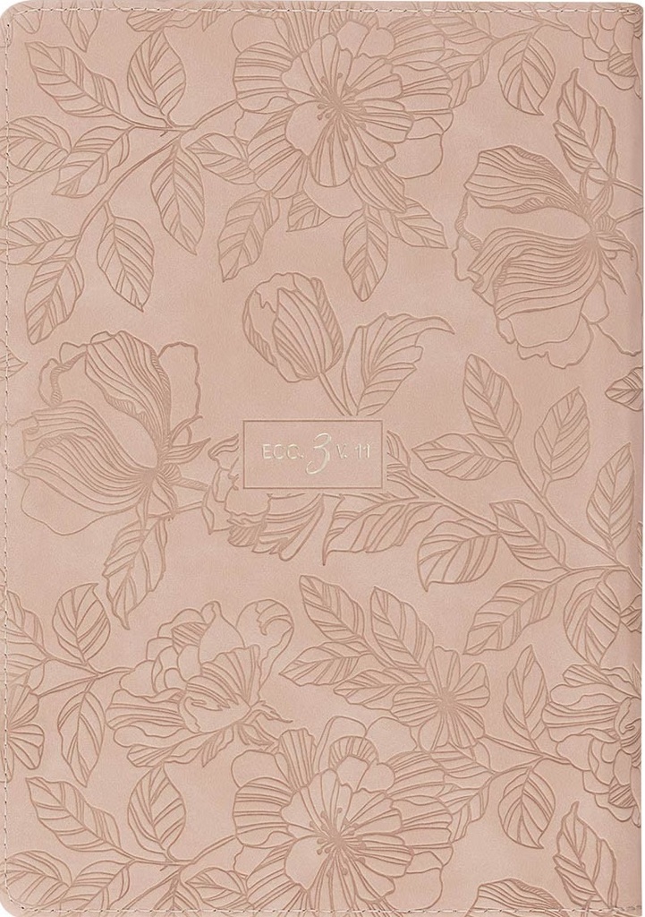 Journal Everything Beautiful Blush Floral Zip Faux Leather 