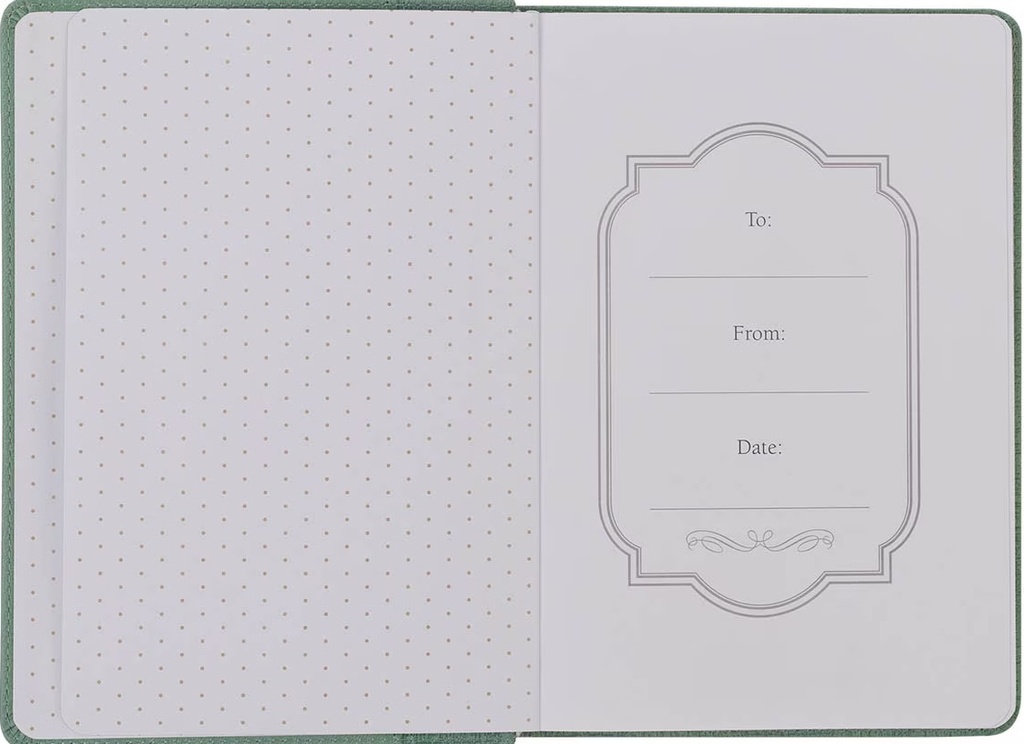 Journal Faith Teal Floral Faux Leather Classic