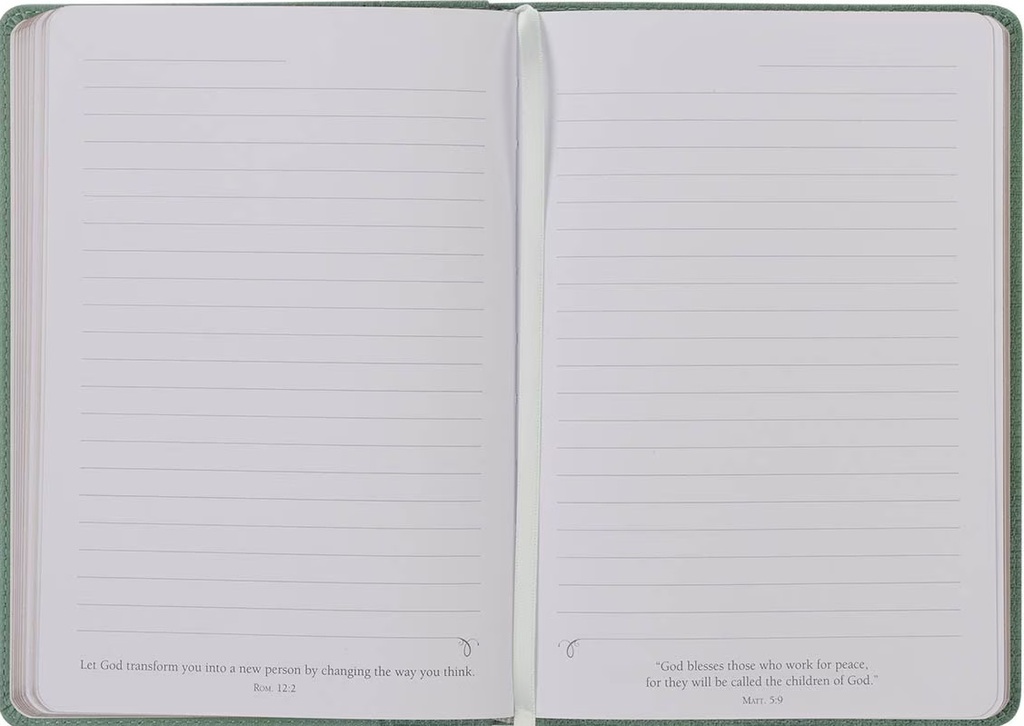Journal Faith Teal Floral Faux Leather Classic