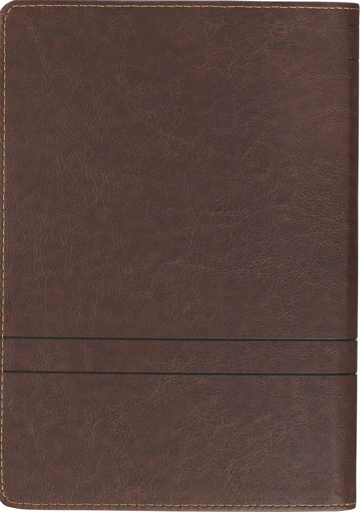 Journal Faith Chestnut Brown Faux Leather Classic