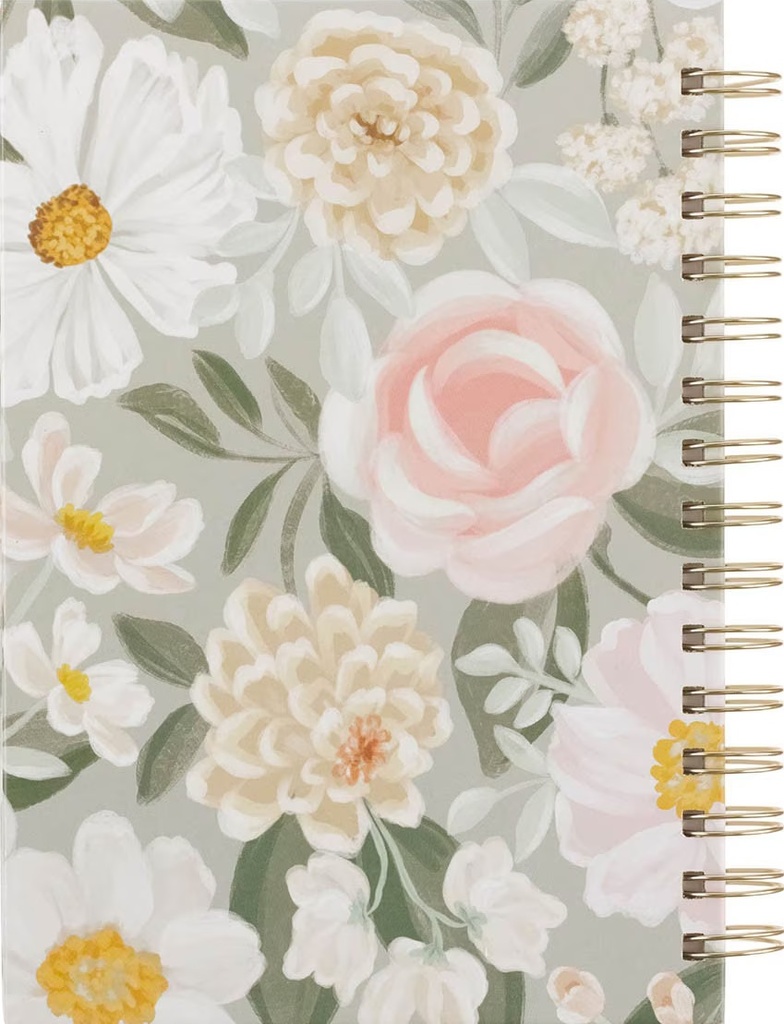 Journal He Restores My Soul Green Garden Wirebound