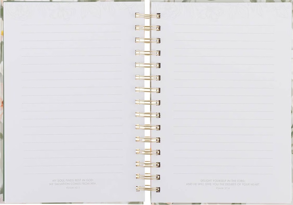 Journal He Restores My Soul Green Garden Wirebound