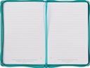 Journal Trust In The Lord Teal Floral Faux Leather Zip