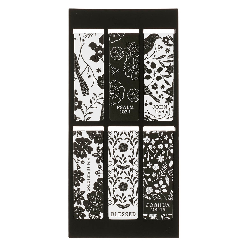 Magnetic Bookmark Set As For Me Monotone