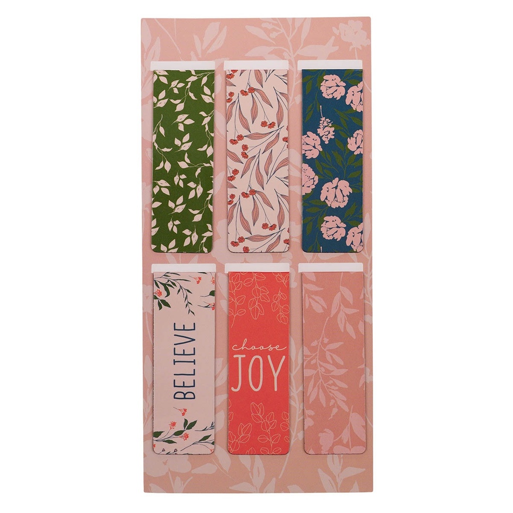 Magnetic Bookmark Set Blessed Joy Believe