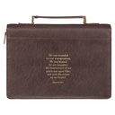 Bible Case XL Crown of Thorns Brown Faux Leather
