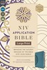 NIV Application Bible Large Print Leathersoft Teal Red Letter Comfort Print: Bringing the Ancient Message of the Bible into Your World (4/26)