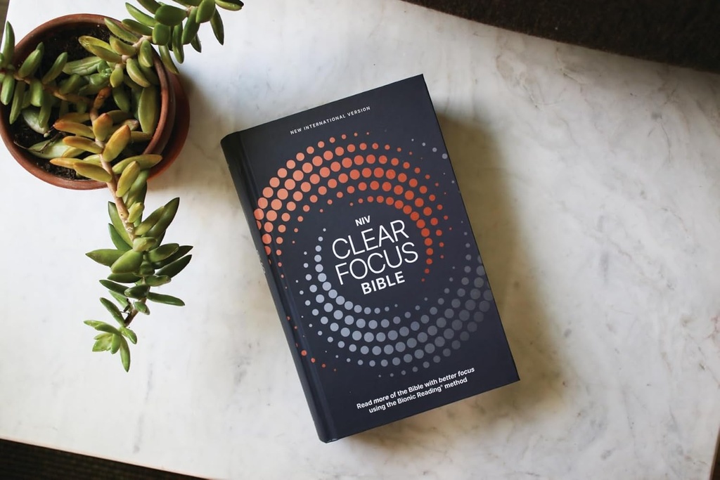 NIV Clear Focus Bible Hardcover Charcoal/Copper (08/25)