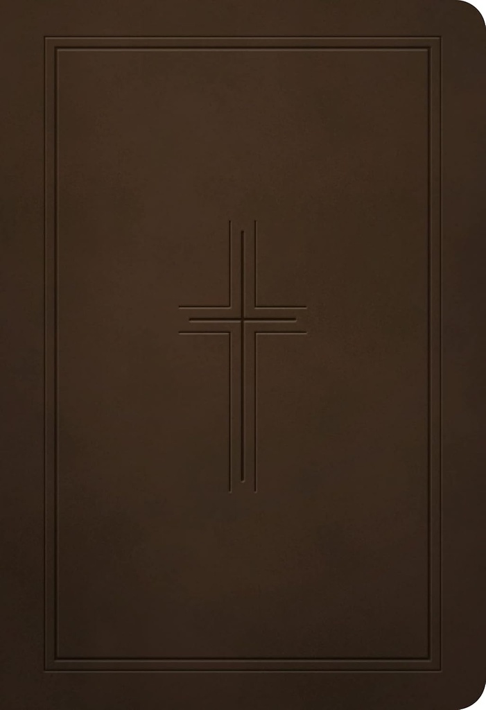NLT Bible Compact Premium Value Filament Brown Cross