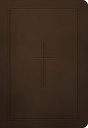 NLT Bible Compact Premium Value Filament Brown Cross
