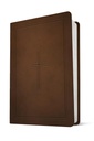 NLT Bible Compact Premium Value Filament Brown Cross