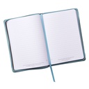 Journal Blessed Lk 1:45 Luxleather Brwn/Teal w/Zip