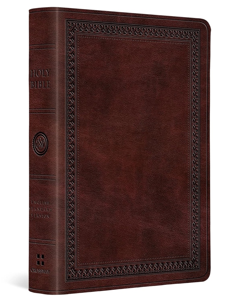 ESV Value Large Print Compact Bible Mahogany TruTone