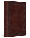 ESV Value Large Print Compact Bible Mahogany TruTone