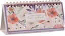 Undated Weekly Calendar Love Is Patient Coral Floral