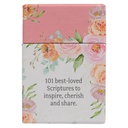 101 Favourite Bible Verses For Women Pink Floral Box of Blessings