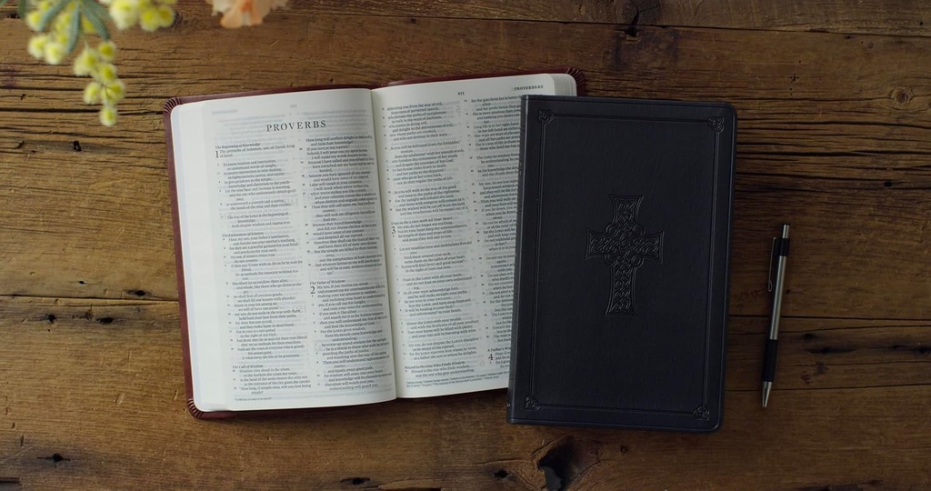 ESV Value Thinline Bible Charcoal Cross