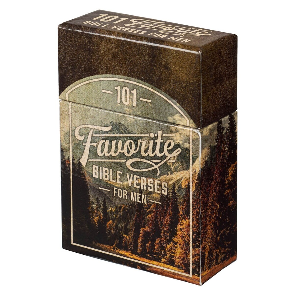 101 Favourite Bible Verses For Men Scene Box of Blessings