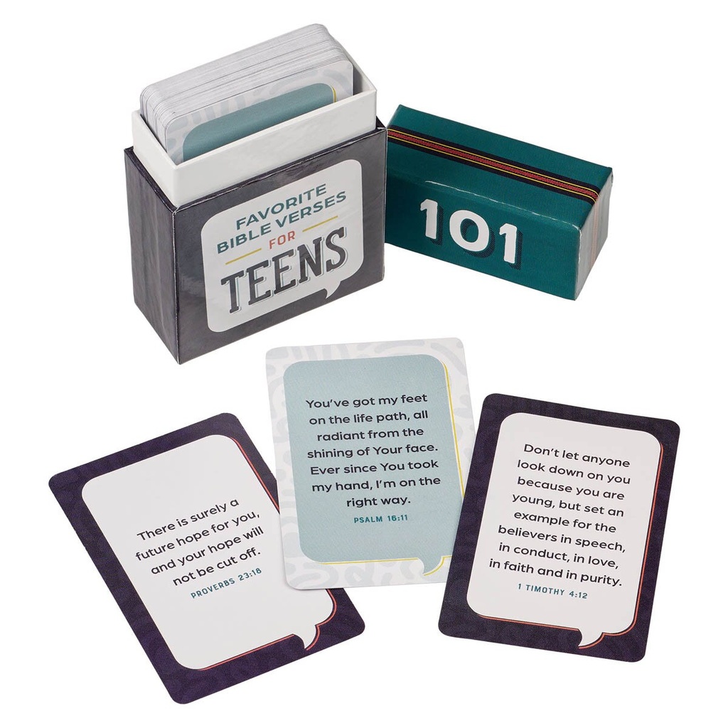 101 Favourite Bible Verses For Teens Box of Blessing